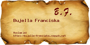 Bujella Franciska névjegykártya