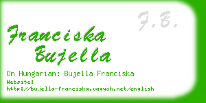 franciska bujella business card